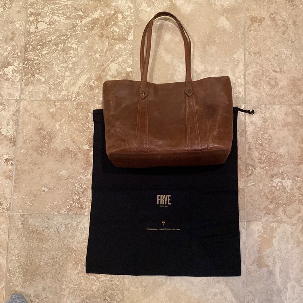 Frye Brown Leather Tote Bag